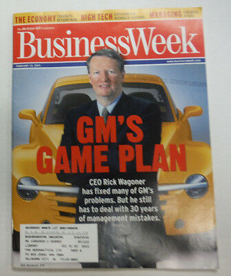 Businessweek Magazine GM's Game Plan Rick Wagoner February 2003 071015R
