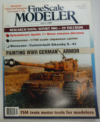 FineScale Modeler Magazine Soviet MiG WWII German Armor July 1989 042515R