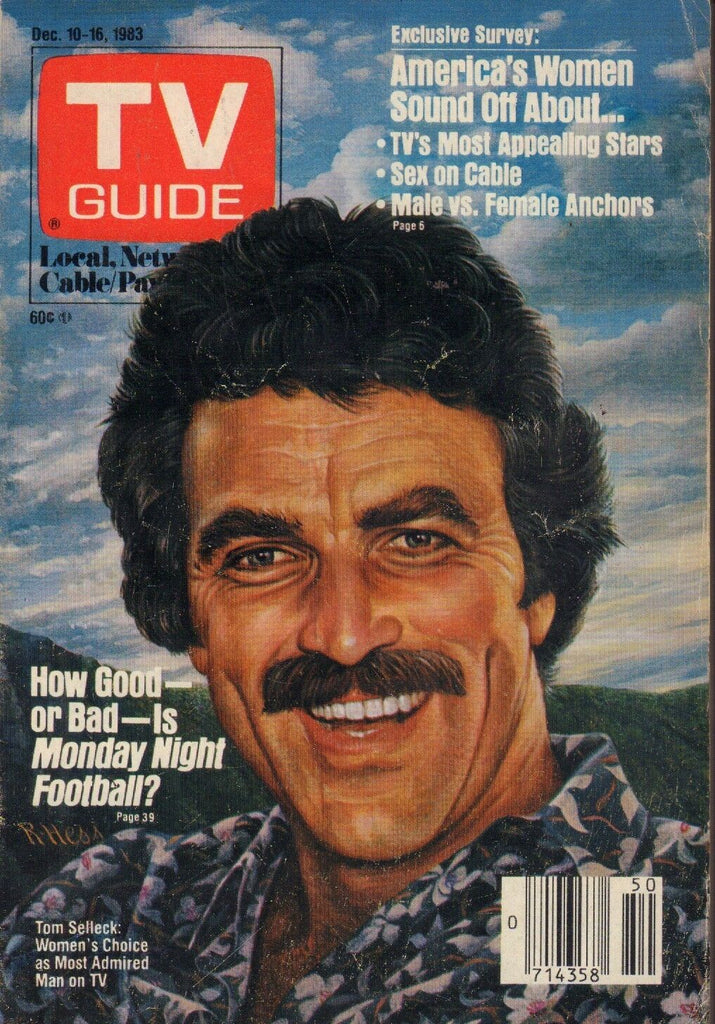 TV Guide Magazine Dec. 10-16 1983 Tom Selleck 082617nonjhe
