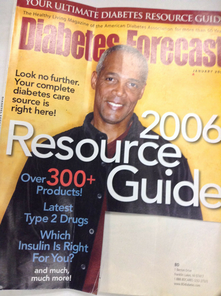 Diabetes Forecast Magazine Over 300 Products January 2006 062017nonr