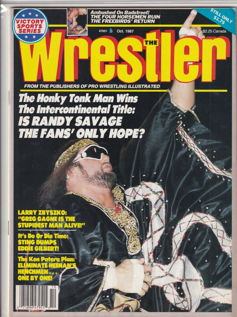 The Wrestler Magazine Honky Tonk Man Randy Savage October 1987 060319nonr
