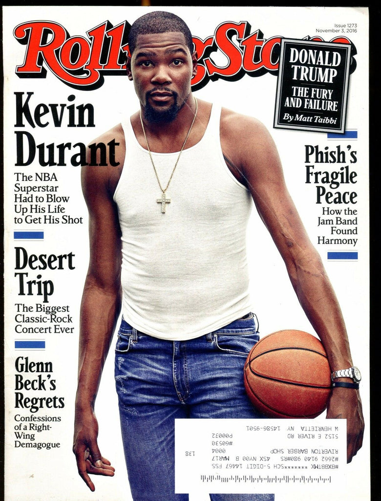 Rolling Stone Magazine November 3 2016 Kevin Durant EX No ML 020817jhe