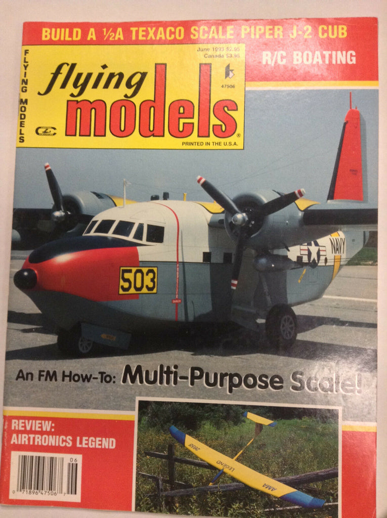 Flying Models Magazine Texaco Scale Piper J-2 Cub June 1993 040917nonrh2
