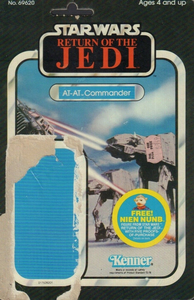 AT-AT Commander Star Wars ROTJ Card Back Only KENNER 1983 031419DBT