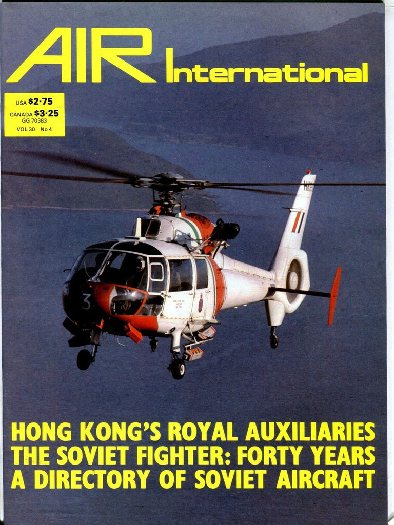 Air International Magazine April 1986 Soviet Aircraft EX No ML 112316jhe