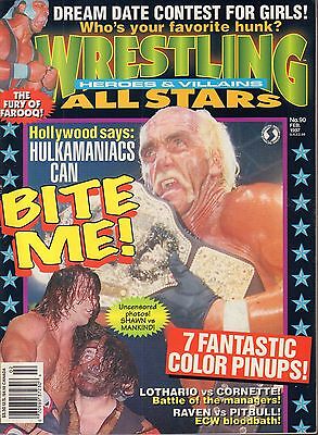 Wrestling All Stars Heroes &Villains February 1997 Shawn vs.Mankind VG 050416DBE