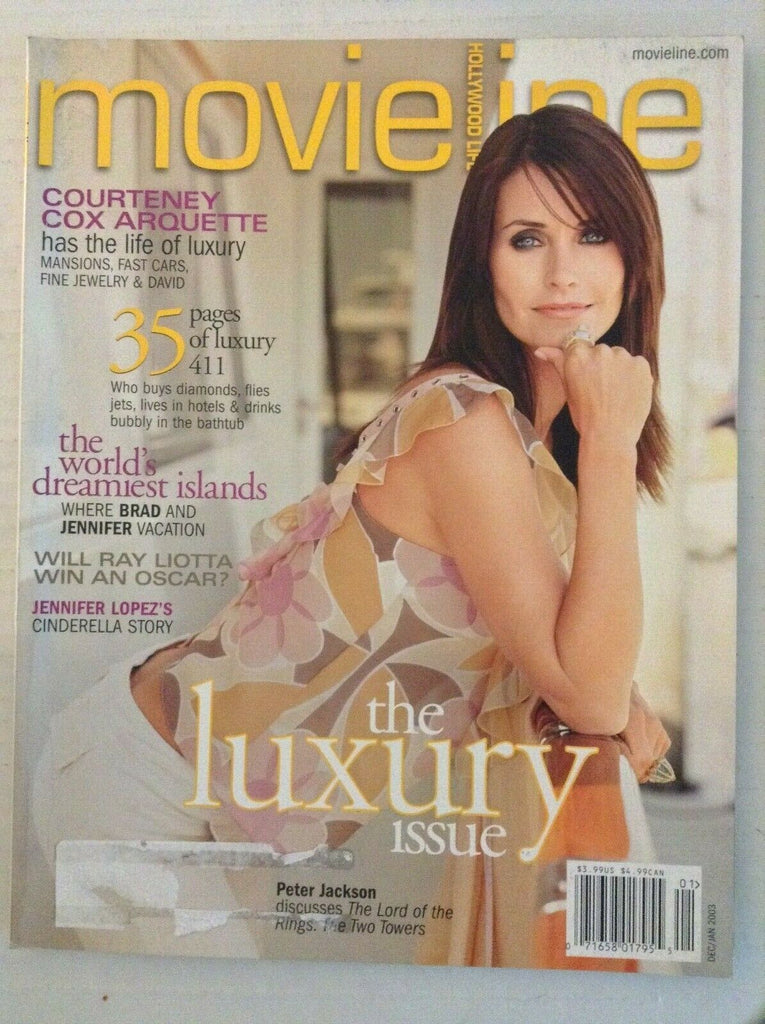 Movieline Magazine Peter Jackson Courteney Cox Dec/Jan 2003 040119nonrh
