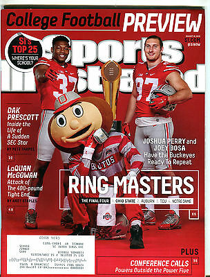 Sports Illustrated Magazine August 10 2015 Joshua Perry EX 051016jhe