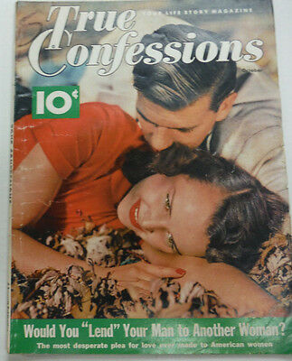 True Confessions Magazine Would You Lend Your Man October 1951 070115R2