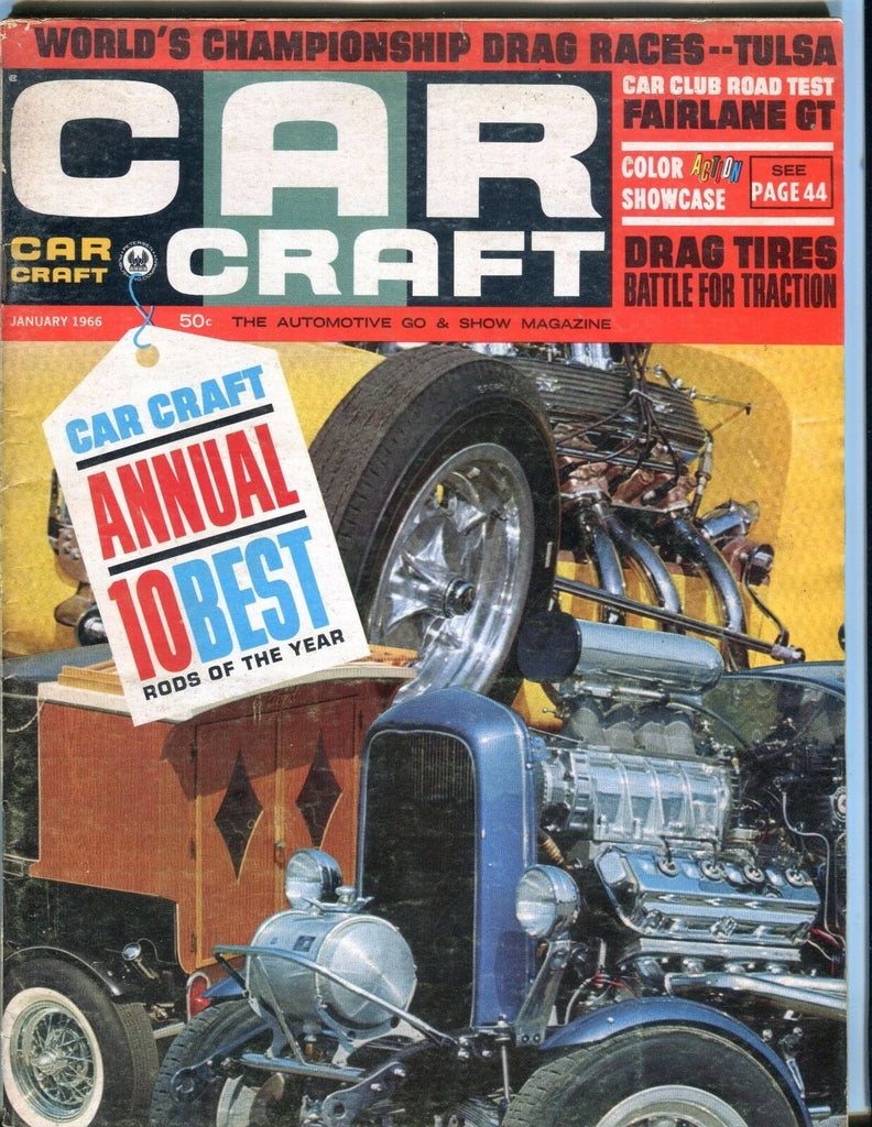 Car Craft Magazine January 1966 10 Best VG 050317nonjhe