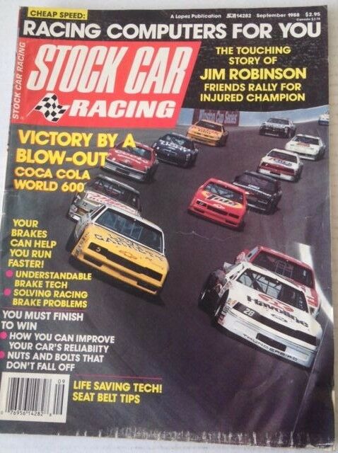 Stock Car Racing Magazine Jim Robinson Race Computers September 1988 042817nonrh