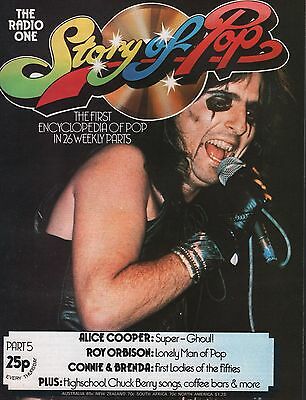 Story of Pop Part 5 1973 Alice Cooper , Roy Orbison EX 111915DBE