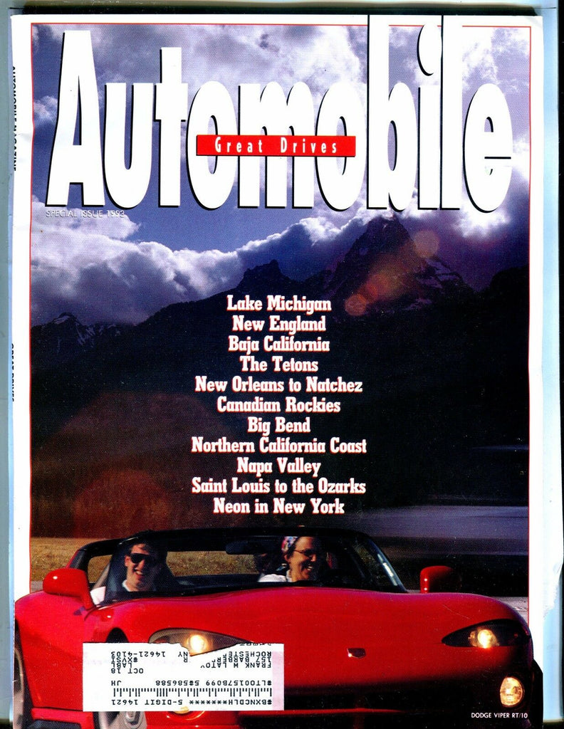 Automobile Magazine Great Drives 1993 Lake Michigan EX w/ML 042617nonjhe