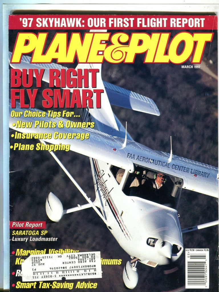 Plane & Pilot Magazine March 1997 Saratoga SP EX w/ML FAA Library 101716jhe