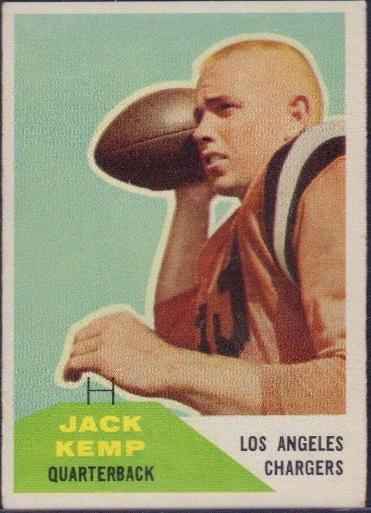 Jack Kemp Los Angeles Chargers #124 Fleer 1960 Football 122118DBCD