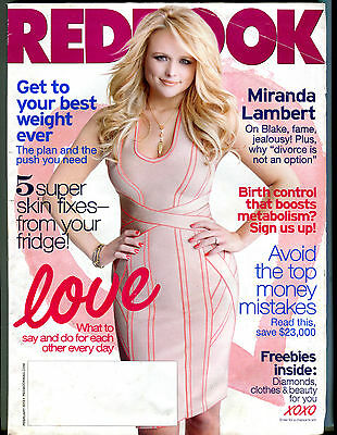 Redbook Magazine February 2013 Miranda Lambert EX 040716jhe