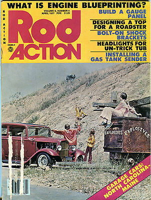 Rod Action Magazine April 1977 Engine Blueprinting EX 081716jhe