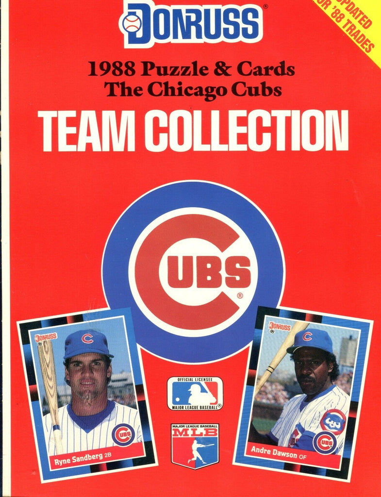 1988 Donruss Chicago Cubs Team Collection Magazine EX 012617jhe