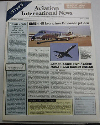 Aviation International News Magazine EMB-145 September 1995 FAL 072115R
