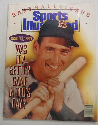 Sports Illustrated Magazine Ted Williams April 1990 NO ML 081715R