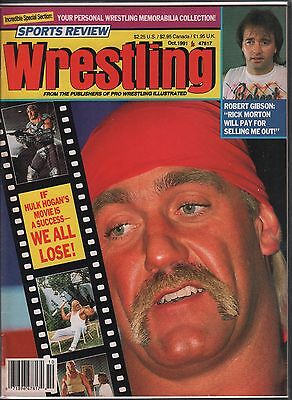 Sports Review Wrestling October 1991 Hulk Hogan EX 120815DBE