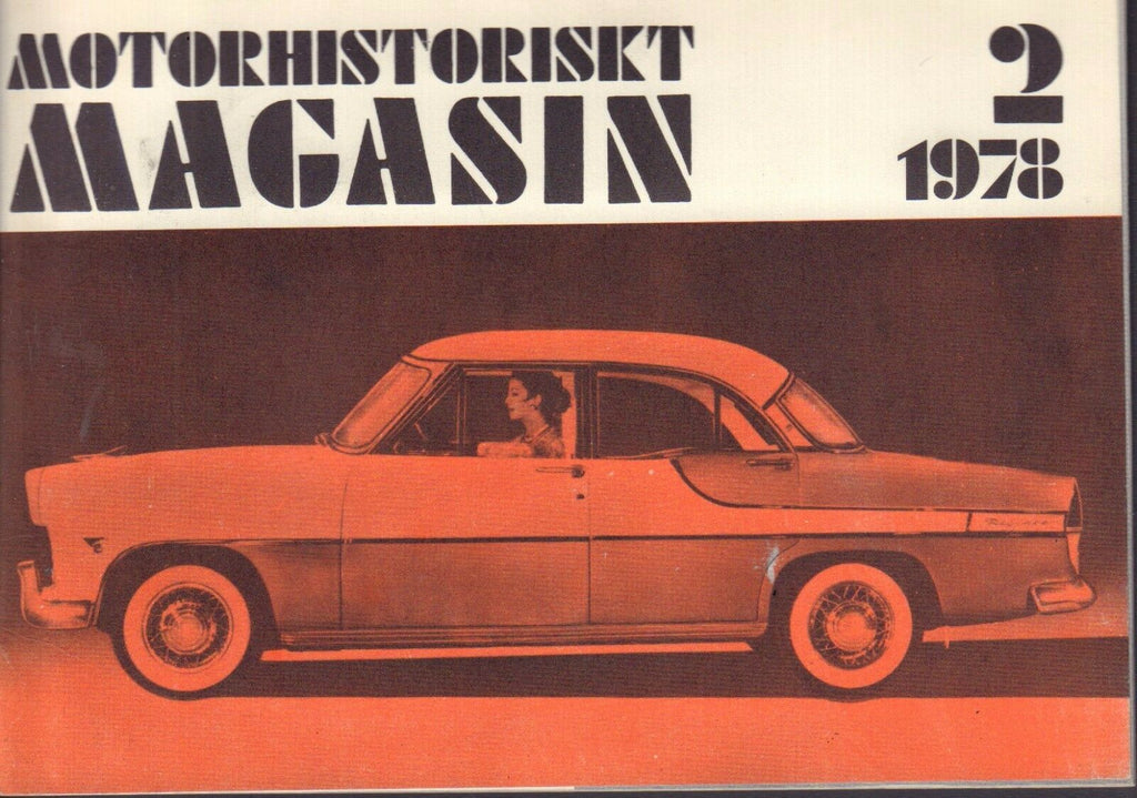 Motorhistoriskt Magasin Swedish Car Magazine 2 1978 Ford 040317nonDBE