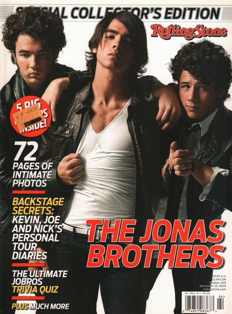 Rolling Stone Magazine November 19 2009 Jonas Brothers Joe Nick Kevin 031820AME