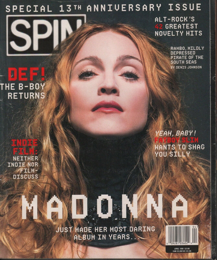 Spin April 1998 Madonna Fatboy Slim 111518DBE2