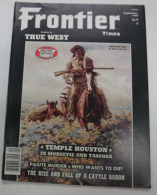 Frontier Times Magazine Temple Houston & Paiute Murder September 1980 072715R