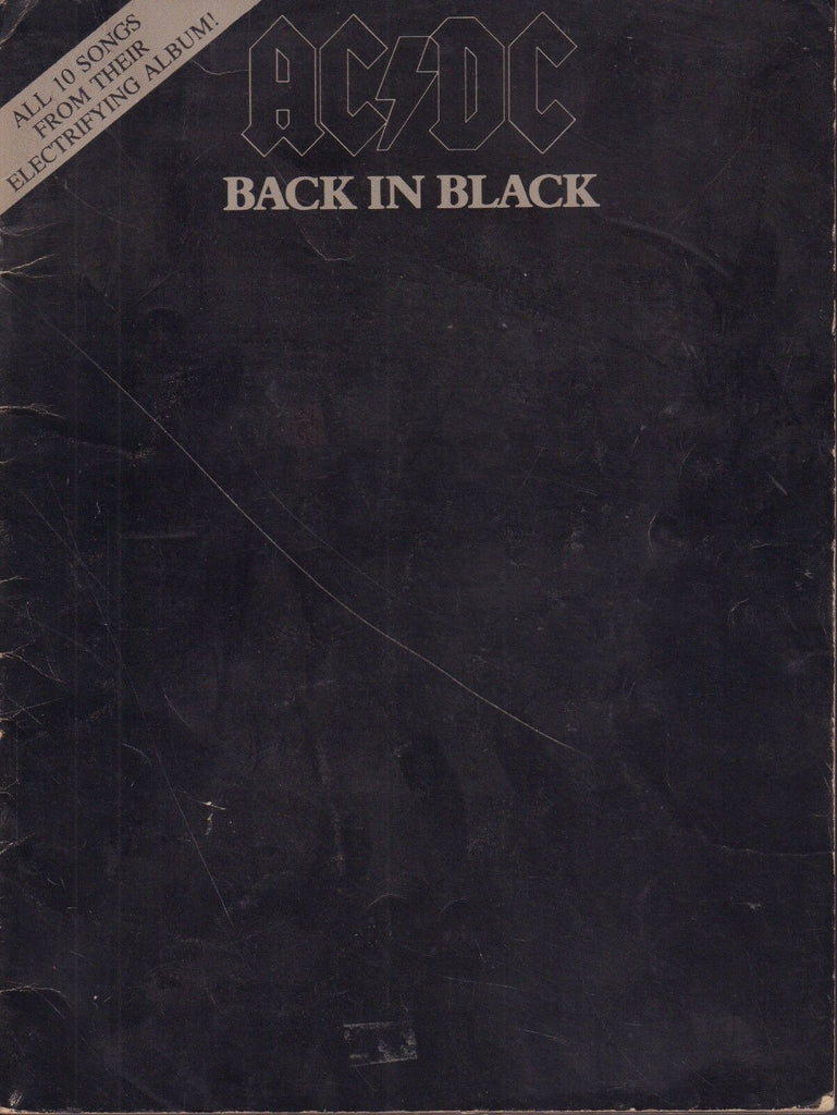 AC / DC Back in Black Music Book 090517DBE