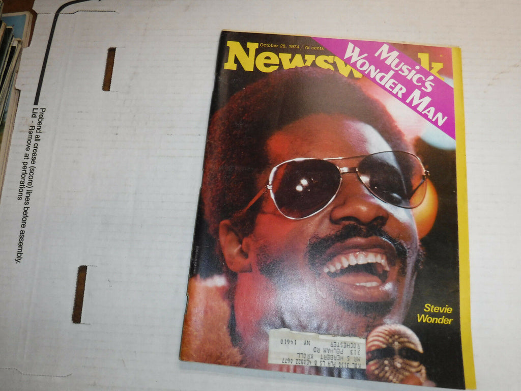 Newsweek Magazine Stevie Wonder October 28, 1974 100316R