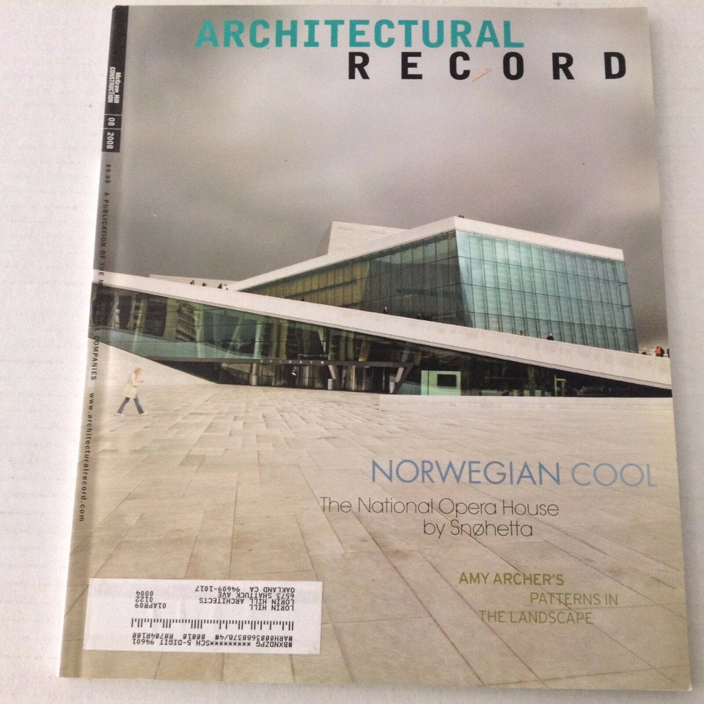 Architectural Record Magazine Norwegian Cool Opera House August 2008 070417nonrh