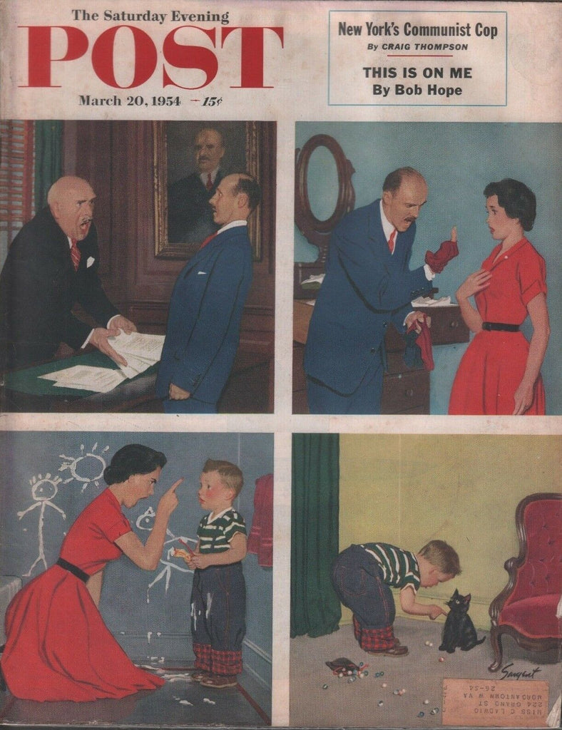 Saturday Evening Post March 20 1954 Bob Hope Craig Thompson 102518DBPost