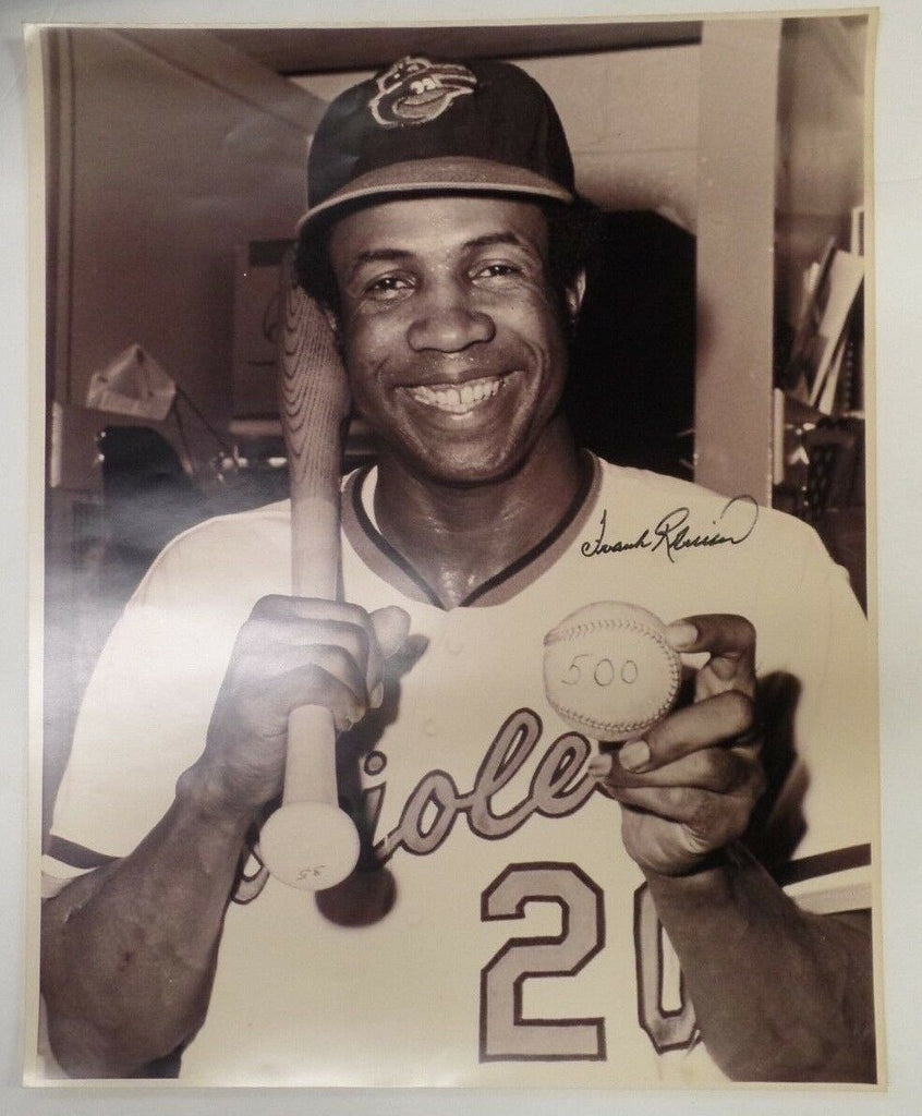 Frank Robinson Signed Autographed 16x20 Photo 500 Home Runs