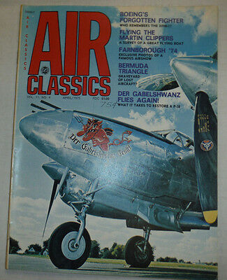 Air Classics Magazine Boeing's Forgotten Fighter April 1975 040915R