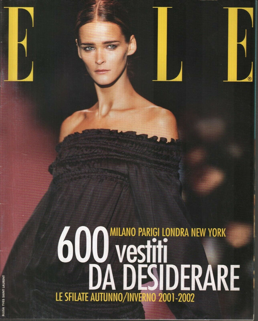 Elle Italian Fashion Mag Supplement Fall-Winter 2001-2002 Milano 112119AME