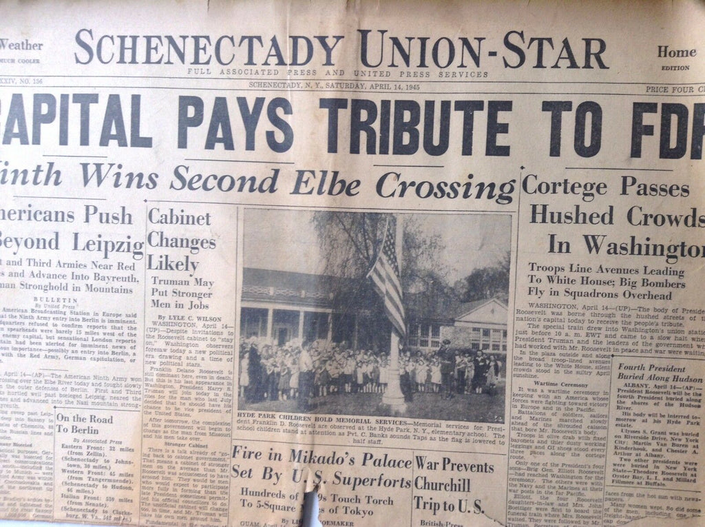 Schenectady Union Star Magazine Ninth Wins Second Elbe April 1945 102317nonrh