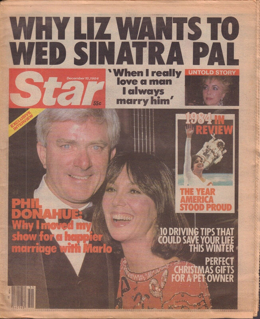 Star December 18 1984 Phil Donahue, Liz Taylor 092117DBE2