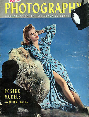 Popular Photography Magazine August 1944 Posing Models GD 062916jhe