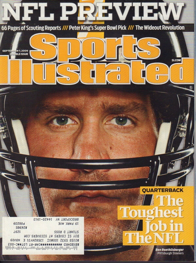 Sports Illustrated Magazine September 7 2009 Ben Roethlisberger 072917nonjhe