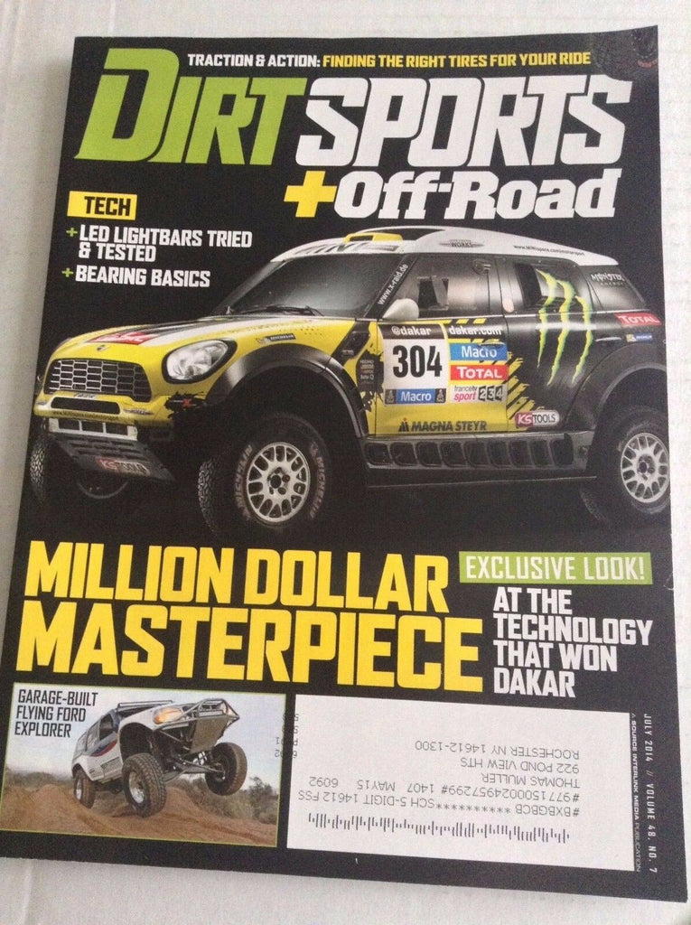 Dirt Sports Magazine LED lightbars Tested & Dakar July 2014 032317NONRH