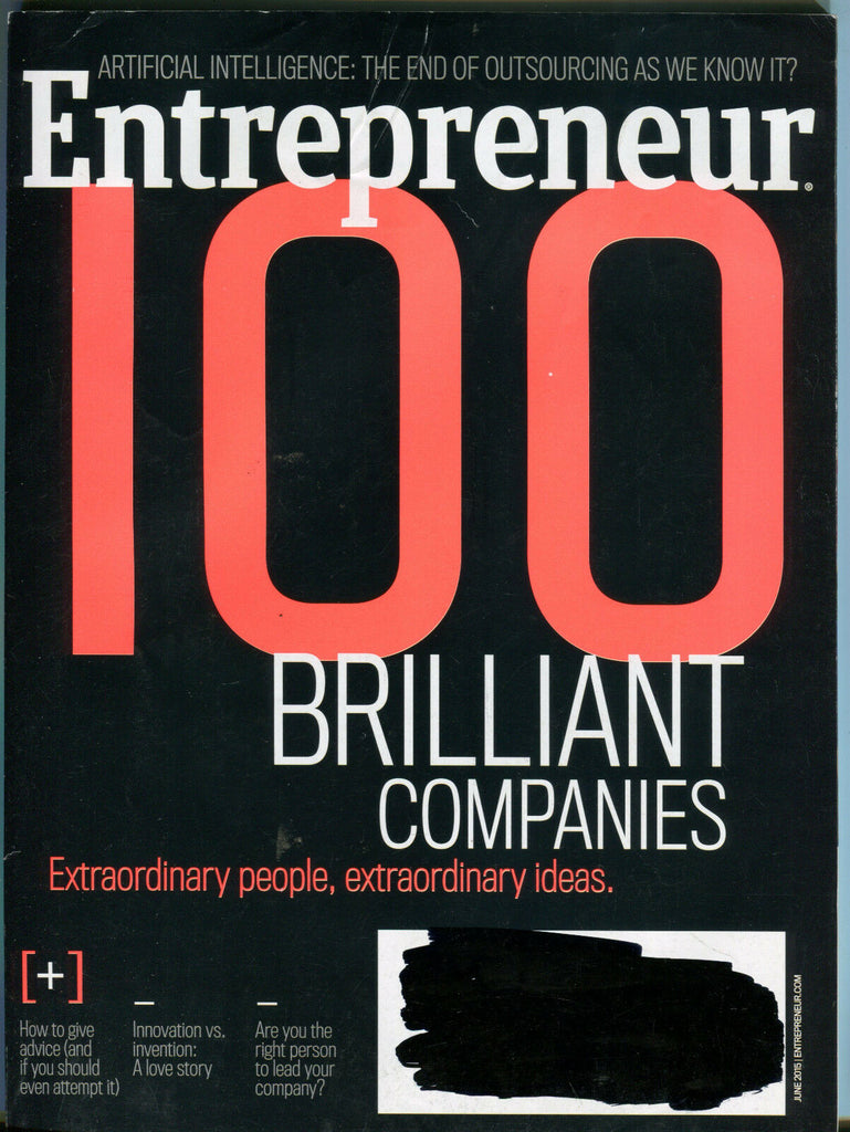 Entrepreneur Magazine June 2015 100 Brilliant Companies EX 052016jhe