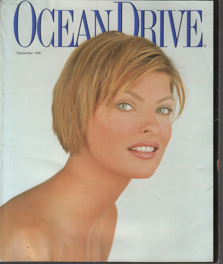 Ocean Drive December 1996 Linda Evangelista Vintage Fashion Magazine 091619AME