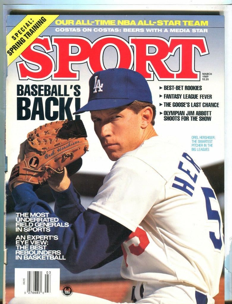 Sport Magazine March 1989 Orel Hershiser EX 031717nonjhe