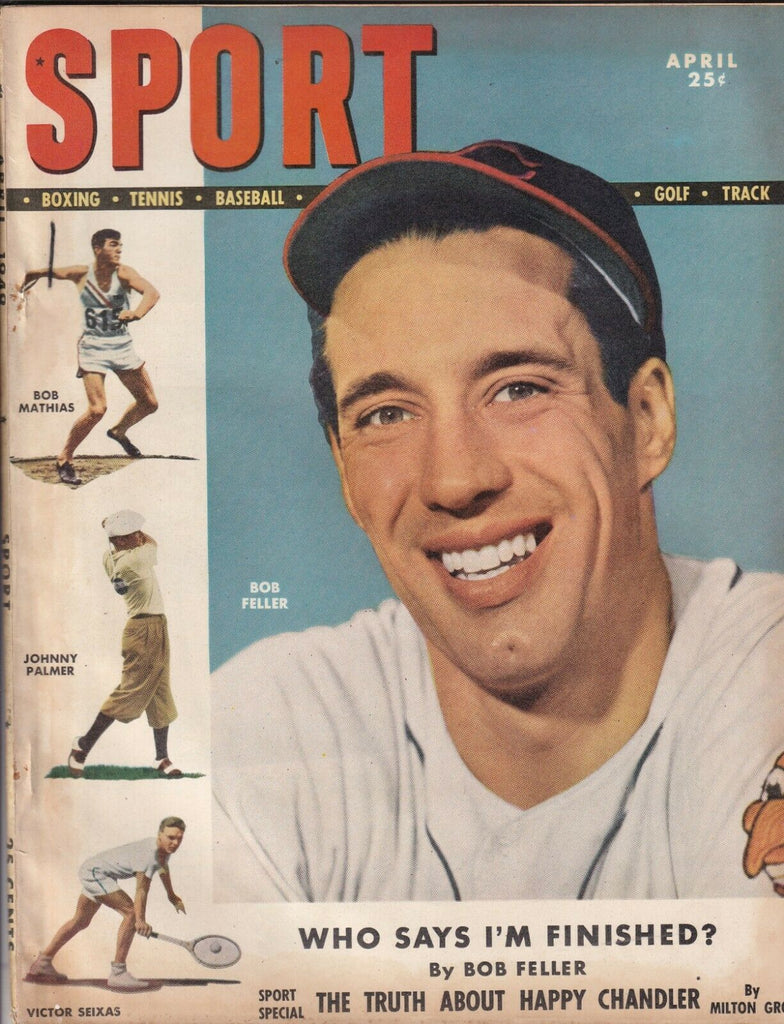 Sport Magazine Bob Feller Bob Mathias Johnny Palmer April 1949 NO ML 080519nonr