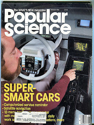 Popular Science Magazine August 1984 Super-Smart Cars EX 032116jhe