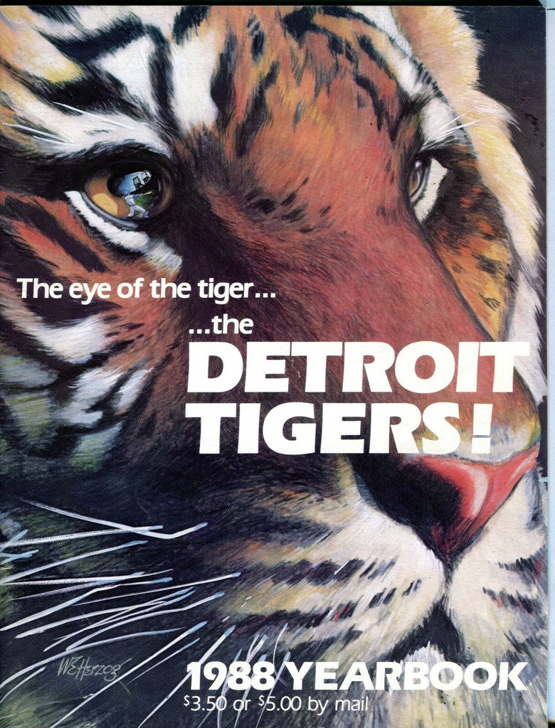 1988 Detroit Tigers Yearbook EX 092216jhe