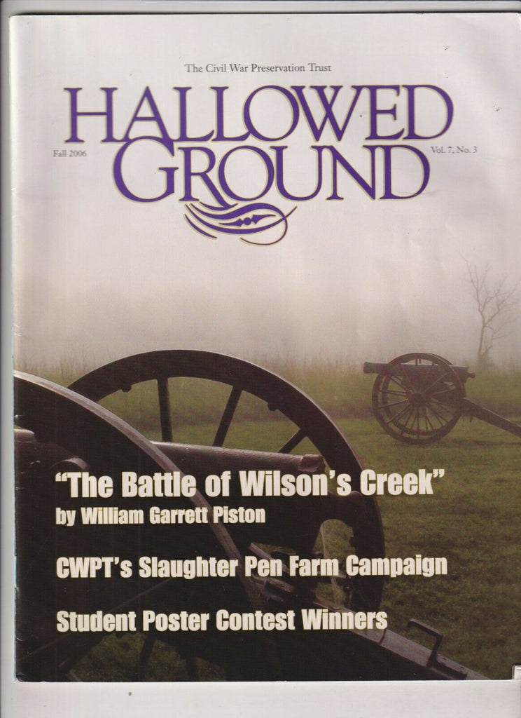 Hallowed Ground Civil War Mag Battle Of Wilson's Creek Fall 2006 112719nonr