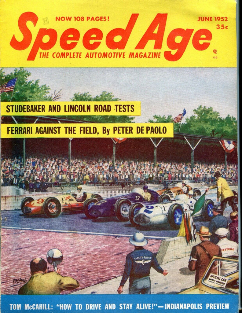 Speed Age Magazine June 1952 Ferrari Studebaker VG No ML 052117nonjhe