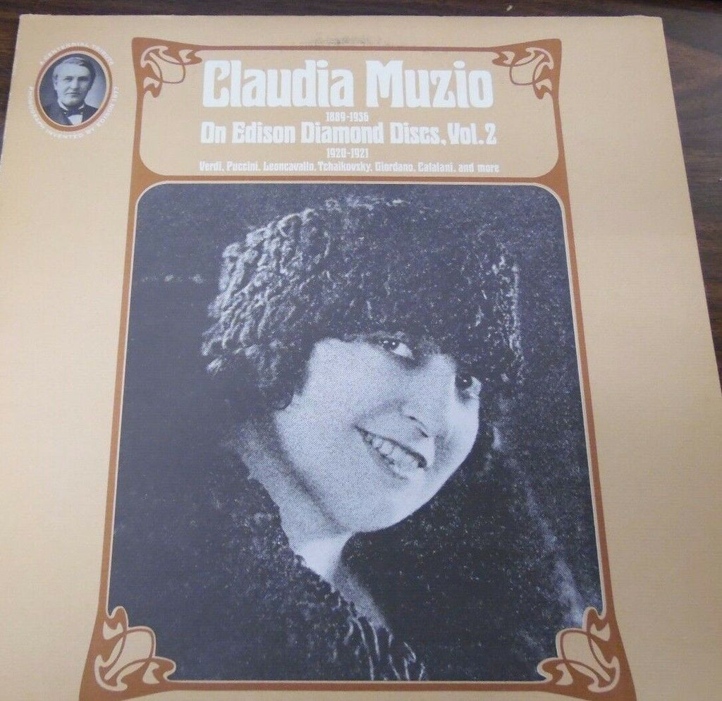 Claudia Muzio on Edison Diamond Discs Vol 2. 33RPM BL33793 MONO 092416LLE